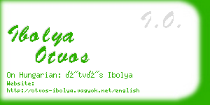 ibolya otvos business card